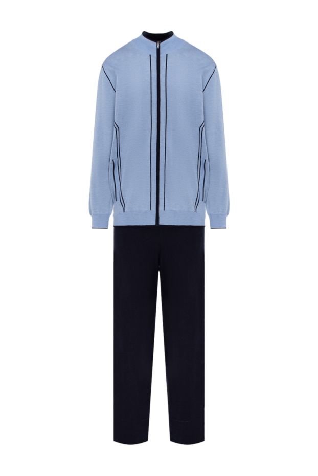Zilli men’s tracksuit with light blue hoodie and dark pants 153472 - photo 1