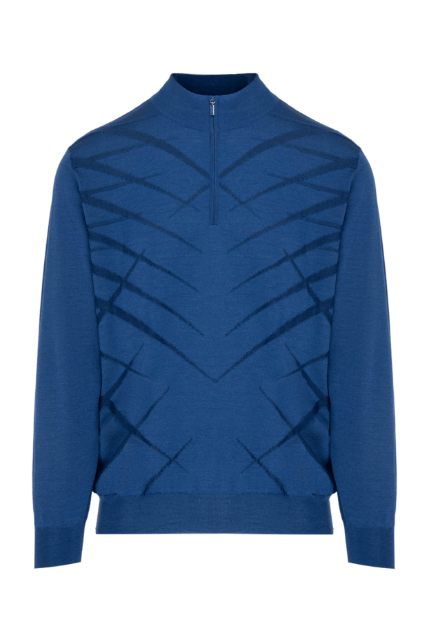 Zilli blue troyer with textured pattern for men 153510 - photo 1