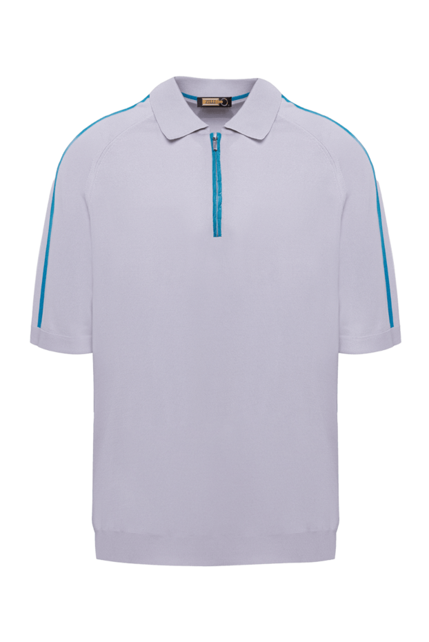 Zilli white polo shirt decorated with contrast stripes for men 153517 - photo 1