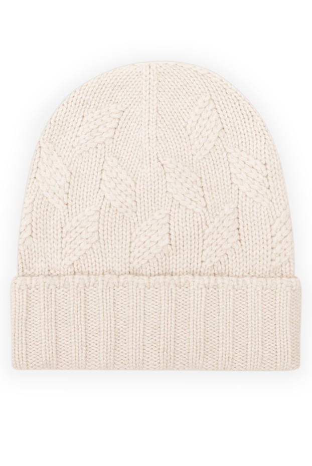 Beige cashmere hat for men - photo 1
