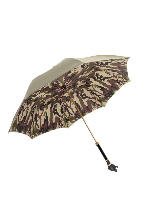 Pasotti green umbrella with panther head 153890 - photo 2