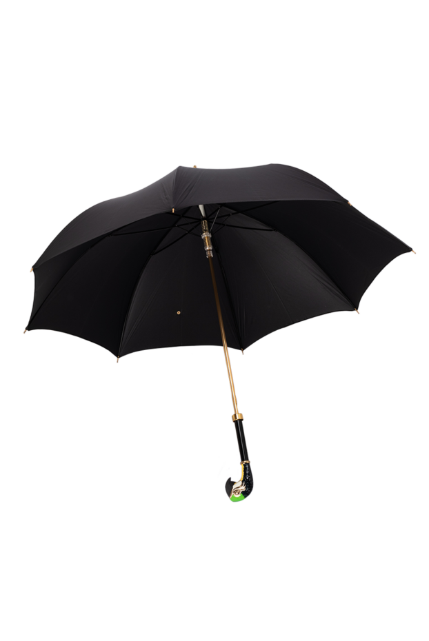 Pasotti black umbrella with ara parrot 153892 - photo 2
