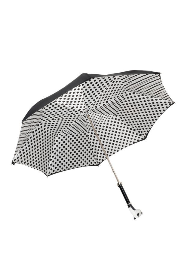 Pasotti black umbrella with panda and polka-dot lining 153895 - photo 2