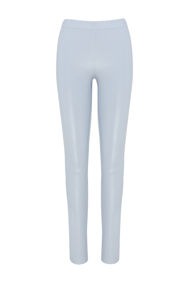 Max&Moi women's leather leggings in blue, tight-fitting 153961 - photo 1