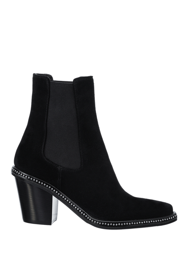 Fleur de Paris women's black suede boots with crystals 153967 - photo 1