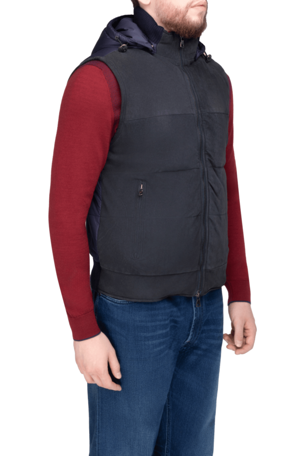 Casheart combined suede and nylon vest with voluminous quilting
 154026 - photo 3