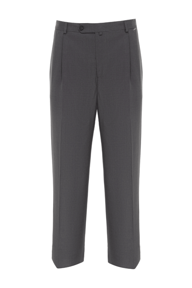 Zilli men's gray straight cut wool trousers 154057 - photo 1