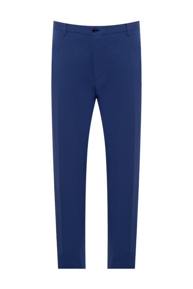 Zilli men's cotton trousers in blue with flaps on pockets
154115 - photo 1