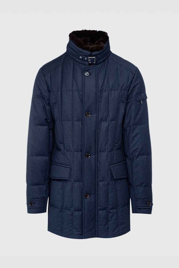 Moorer men's down jacket made of wool, cashmere and polyurethane blue 154363 - photo 1