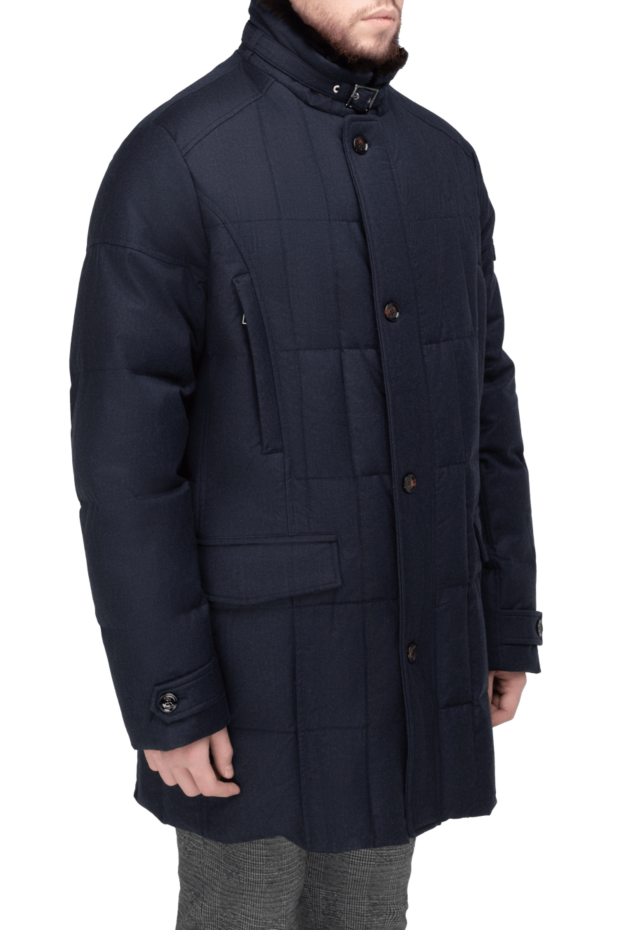 Moorer men's down jacket made of wool, cashmere and polyurethane blue 154363 - photo 3