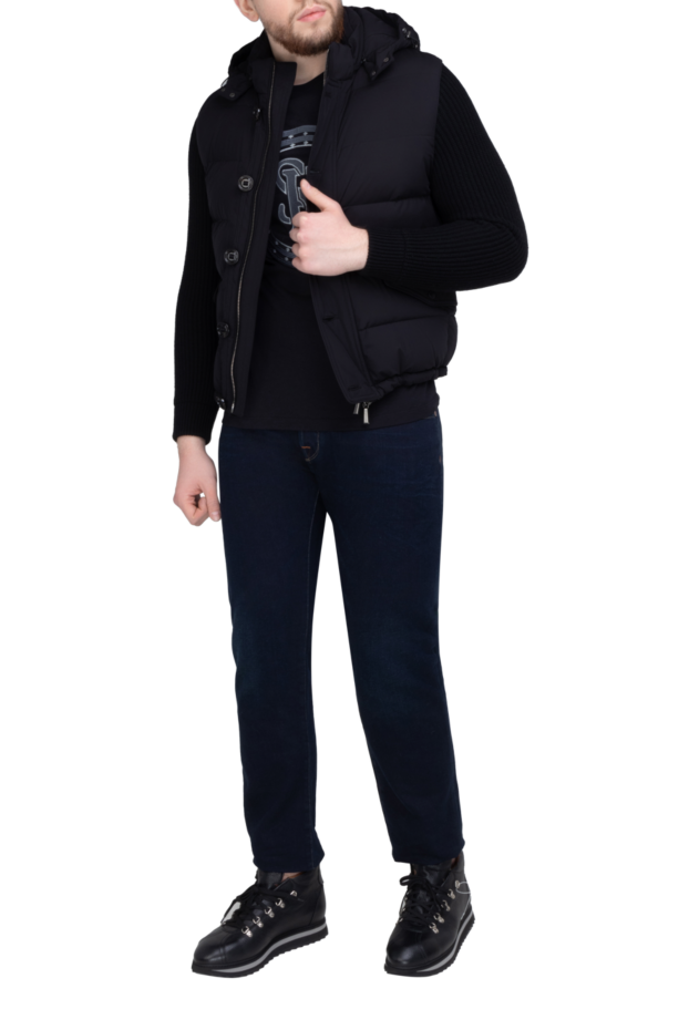 Moorer men's down jacket made of wool and cashmere black 154374 - photo 2