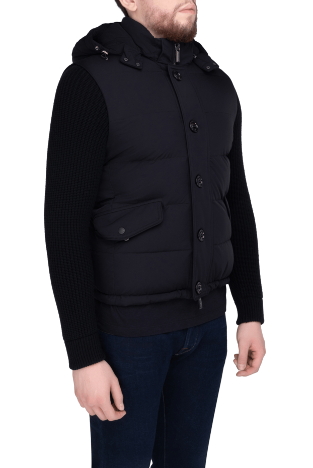Moorer men's down jacket made of wool and cashmere black 154374 - photo 3