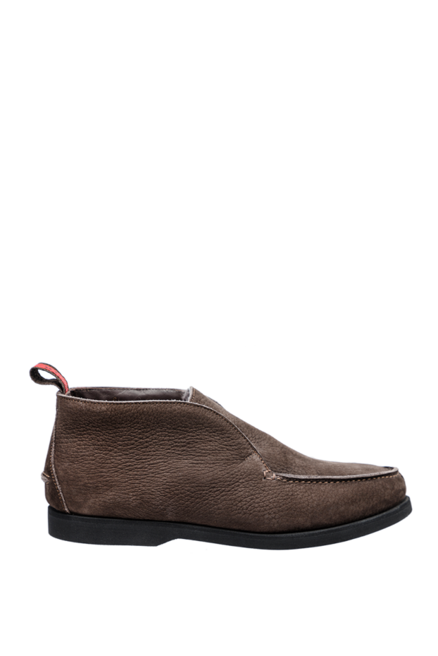 Kiton brown nubuck boots for men 154418 - photo 1