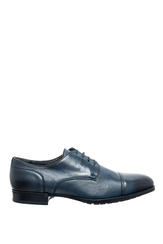Doucal`s туфли дерби cap-toe кожаные синие мужские 154572 - фото 1