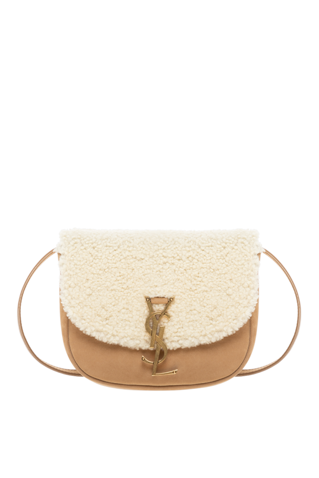 Saint Laurent beige women's bag made of nubuck and fur 154795 - photo 1
