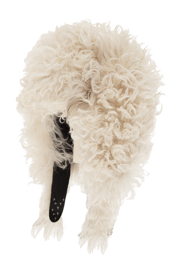 FG Furs тёплая ушанка из меха и кожи женская с ручной отделкой по швам
 154869 - фото 3