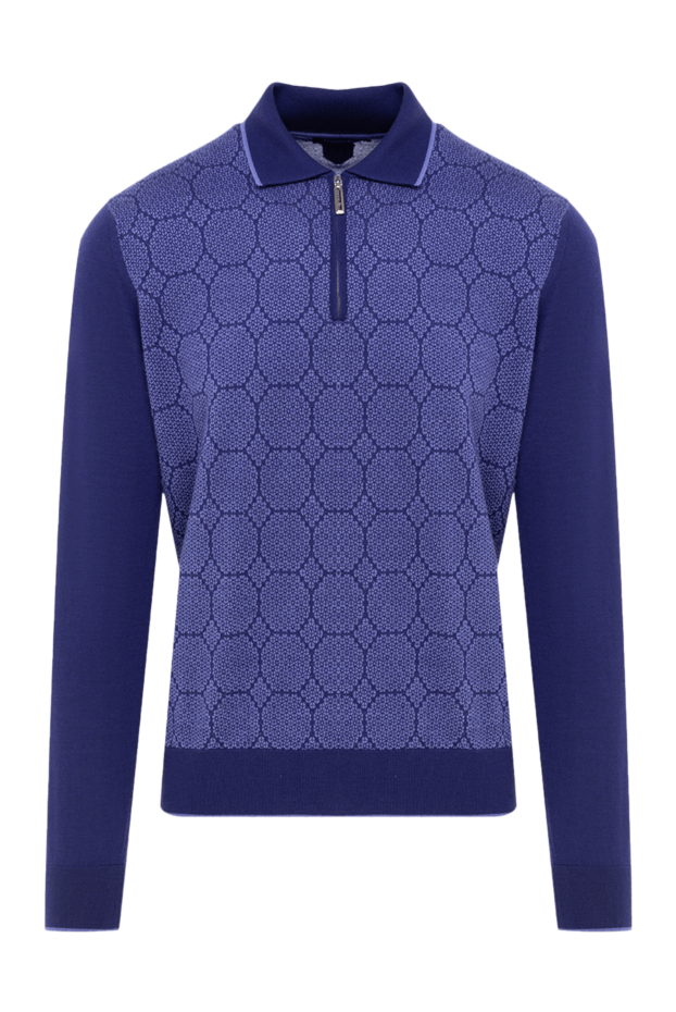 Stefano Ricci a long-sleeve polo shirt in rich purple with a pattern and zipper.
154879 - photo 1