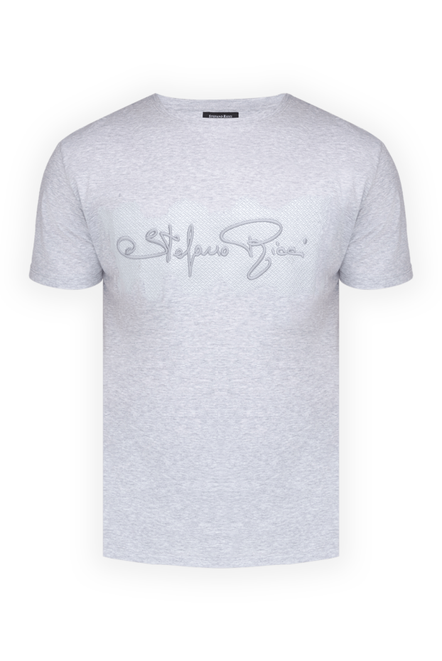 Stefano Ricci gray cotton t-shirt for men 154891 - photo 1