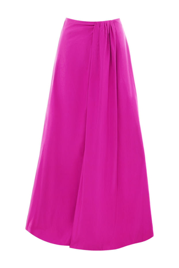 Valentino pink viscose and silk skirt for women 154948 - photo 1