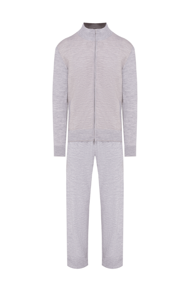 Cesare di Napoli men’s light grey tracksuit with stand-up collar 155025 - photo 1