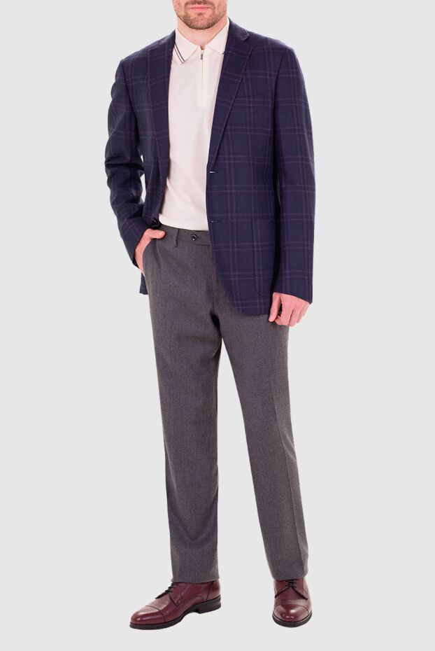 Corneliani purple wool and cashmere jacket for men 155027 - photo 2