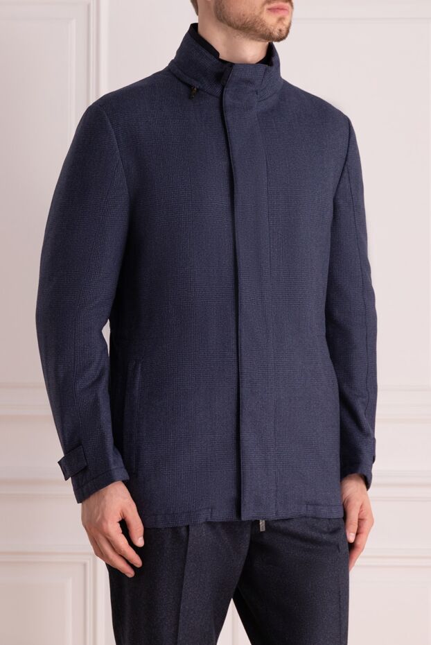 Corneliani ерлерге арналған сұр жүннен жасалған пальто 155049 - фото 3