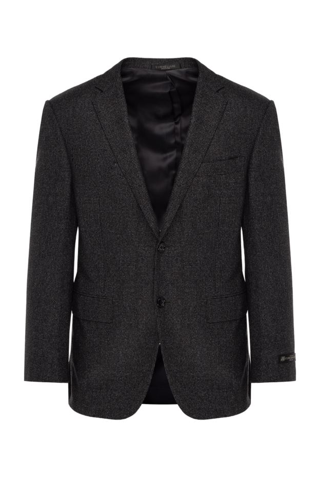Corneliani gray wool jacket with a fitted two-button closure 155080 - photo 1