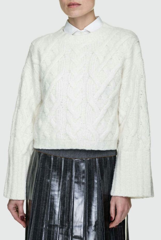 Brunello Cucinelli chunky knit cashmere sweater with flared sleeves 155218 - photo 3