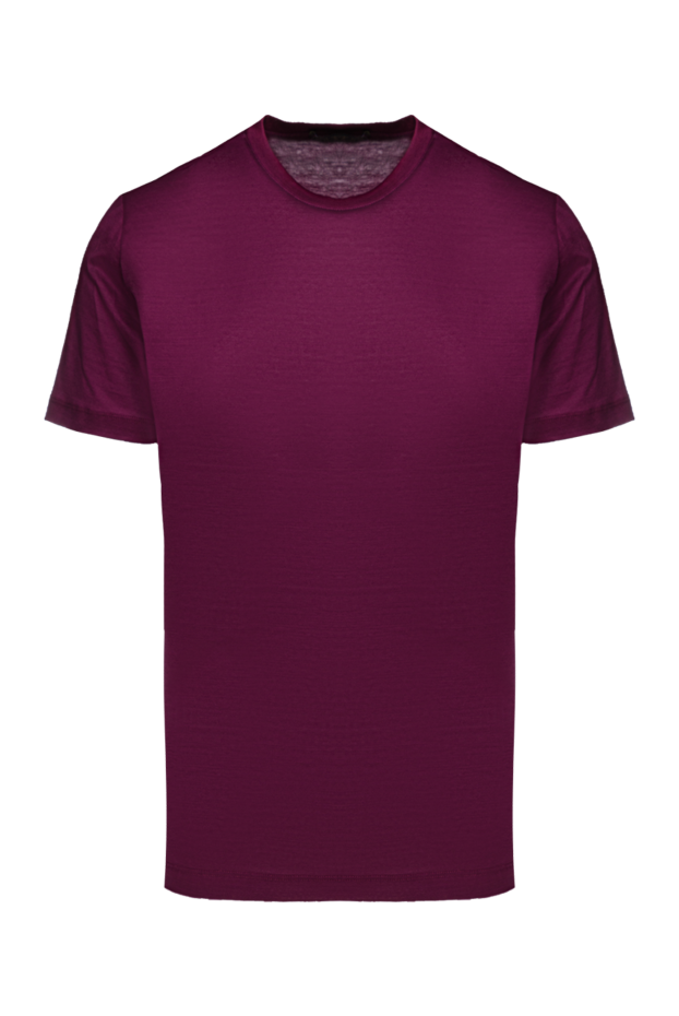 Cesare di Napoli breathable cotton t-shirt in burgundy color with straight cut
155374 - photo 1