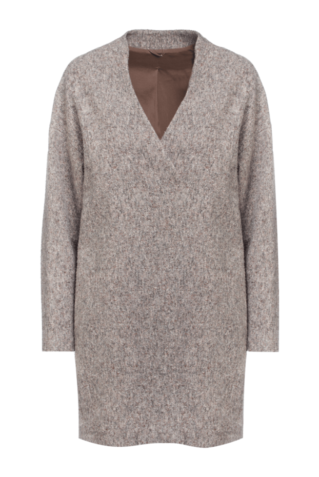 Brunello Cucinelli beige wool coat for women 155420 - photo 1