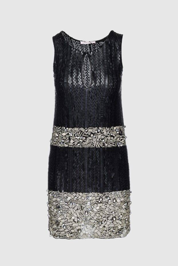 Fleur de Paris black silk dress with sequins and geometric pattern
155428 - photo 1
