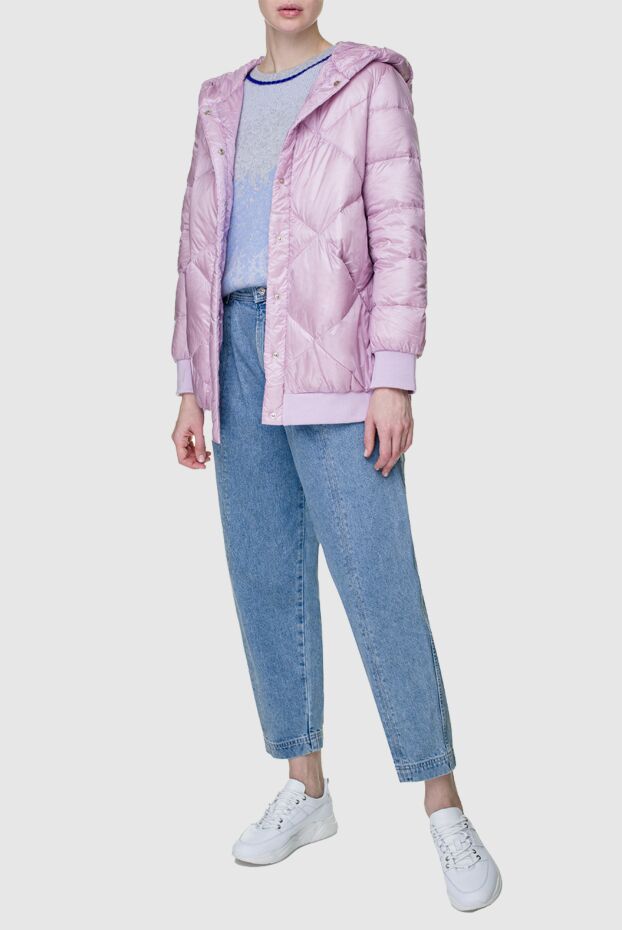 Max&Moi women's down jacket in lilac shade with diagonal quilting
155453 - photo 2