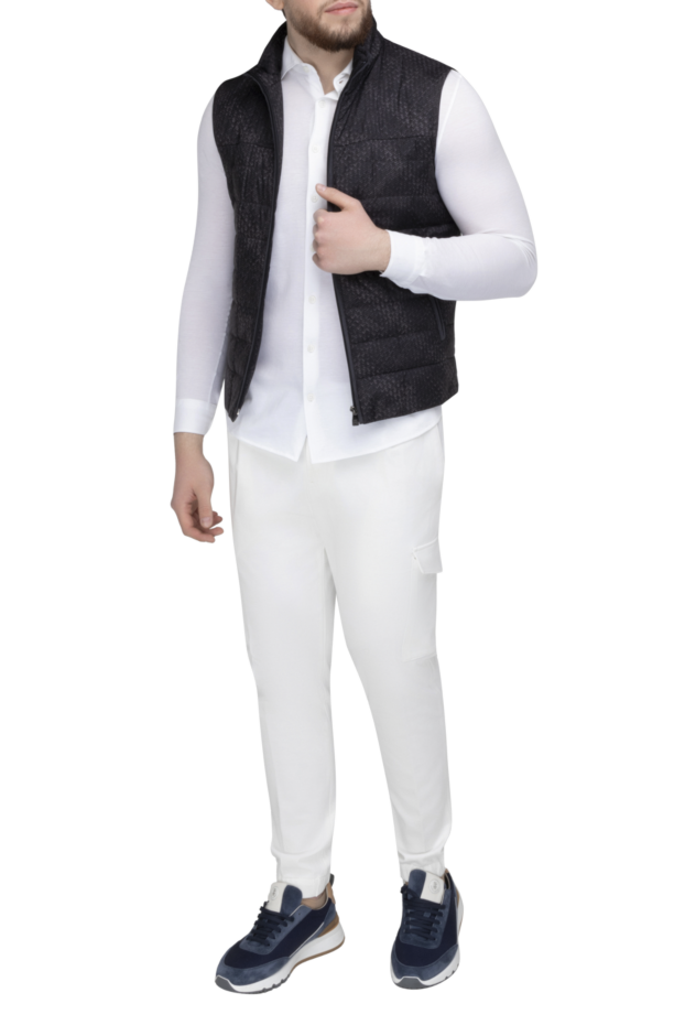 Corneliani gray polyester vest for men 155601 - photo 2