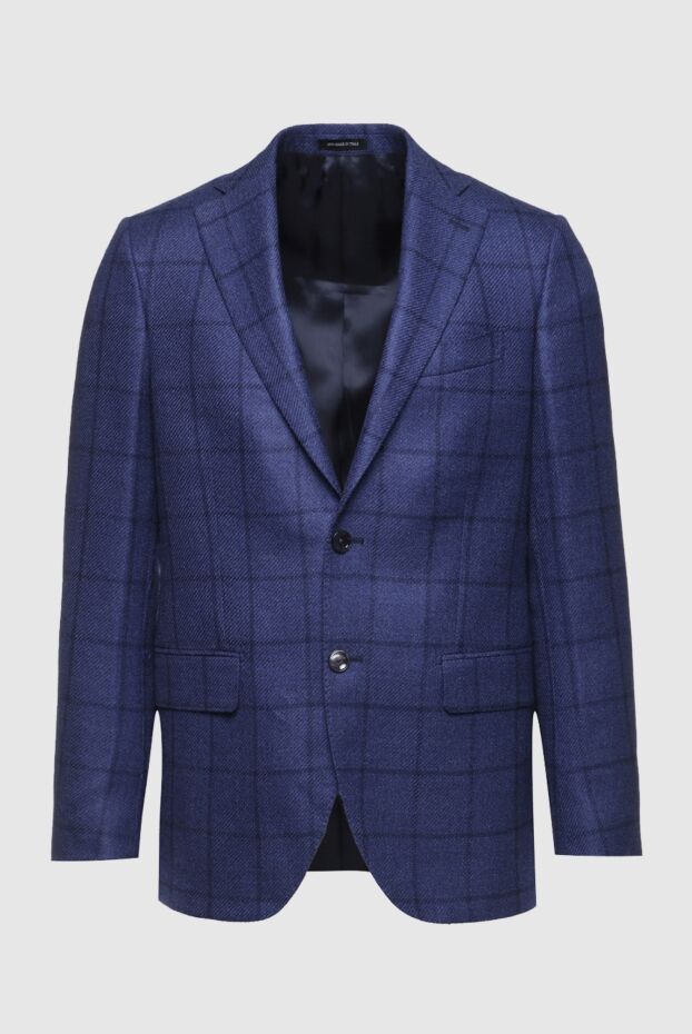 Sartoria Latorre blue wool and silk jacket for men 155852 - photo 1