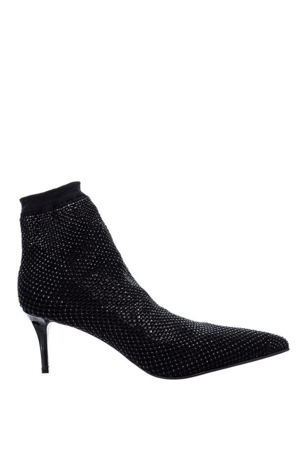 Le Silla women's black suede ankle boots with lurex 155964 - photo 1