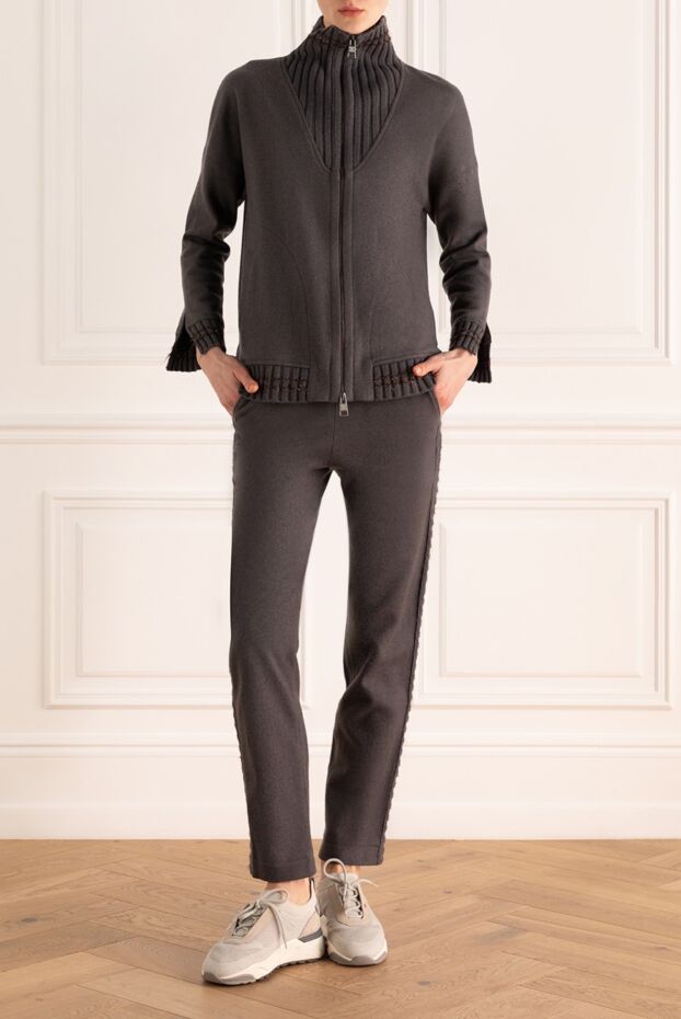 Panicale walking suit made of wool and polyester gray for women 156020 - photo 2
