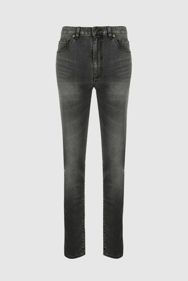 Saint Laurent grey skinny jeans with visual silhouette correction 156100 - photo 1