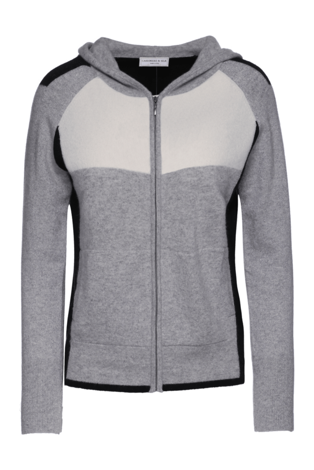 Cashmere & Silk Milano gray cashmere sweatshirt for men 156184 - photo 1