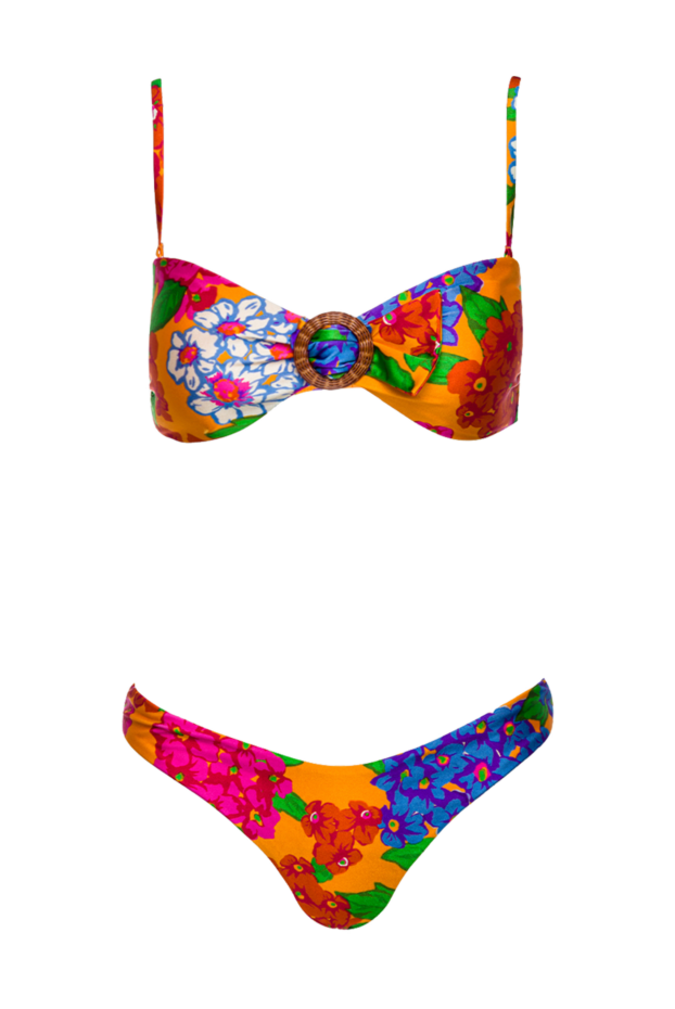Zimmermann orange two-piece swimsuit made of polyamide and elastane for women 156580 - photo 1