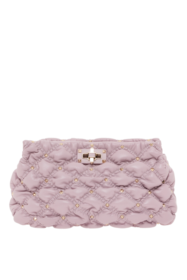 Valentino күлгін былғары spikeme иық сөмкесі 156793 - фото 1
