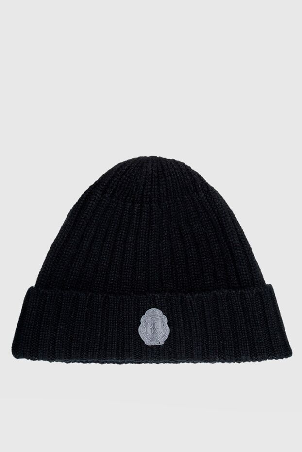Billionaire black knitted hat with voluminous elastic band and contrasting patch
157135 - photo 1