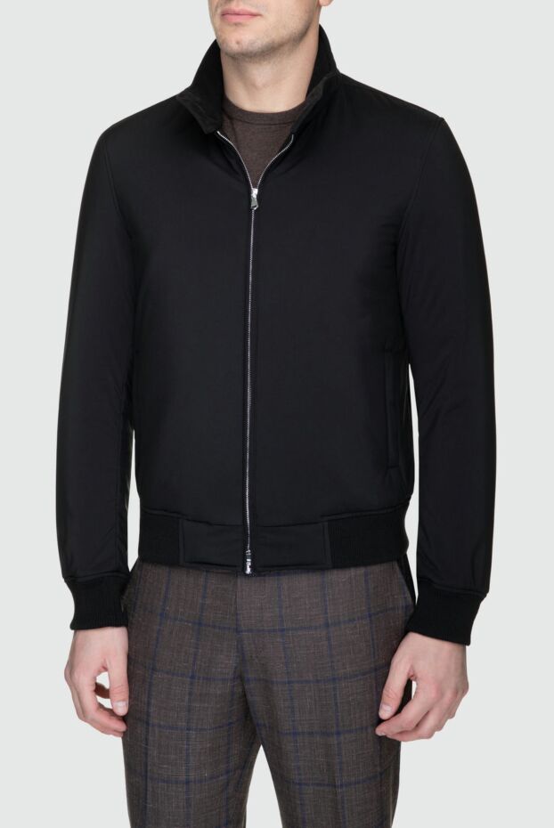 Cesare di Napoli black polyester jacket for men 157152 - photo 3