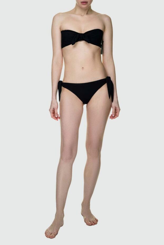 Saint Laurent black two-piece swimsuit with knots on the sides 157288 - photo 2