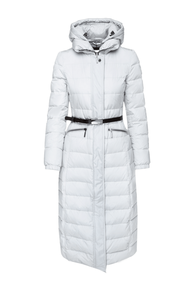 Moorer white long down jacket with hood and black belt
157301 - photo 1