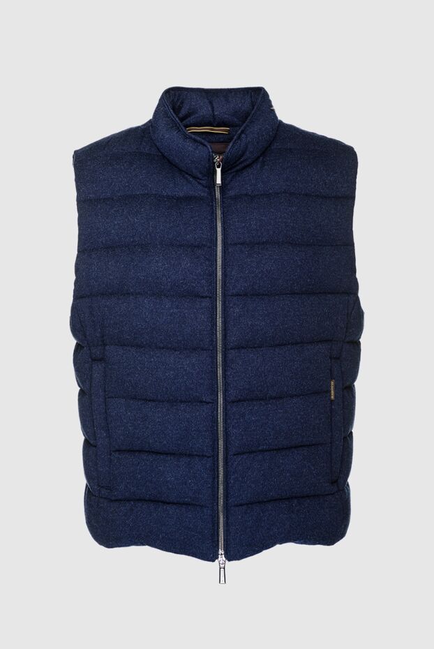 Moorer men’s blue down-filled cashmere vest fire-il 157310 - photo 1