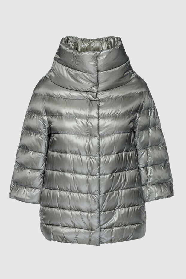 Herno women's gray down jacket with three-quarter sleeves and a high collar
157817 - photo 1