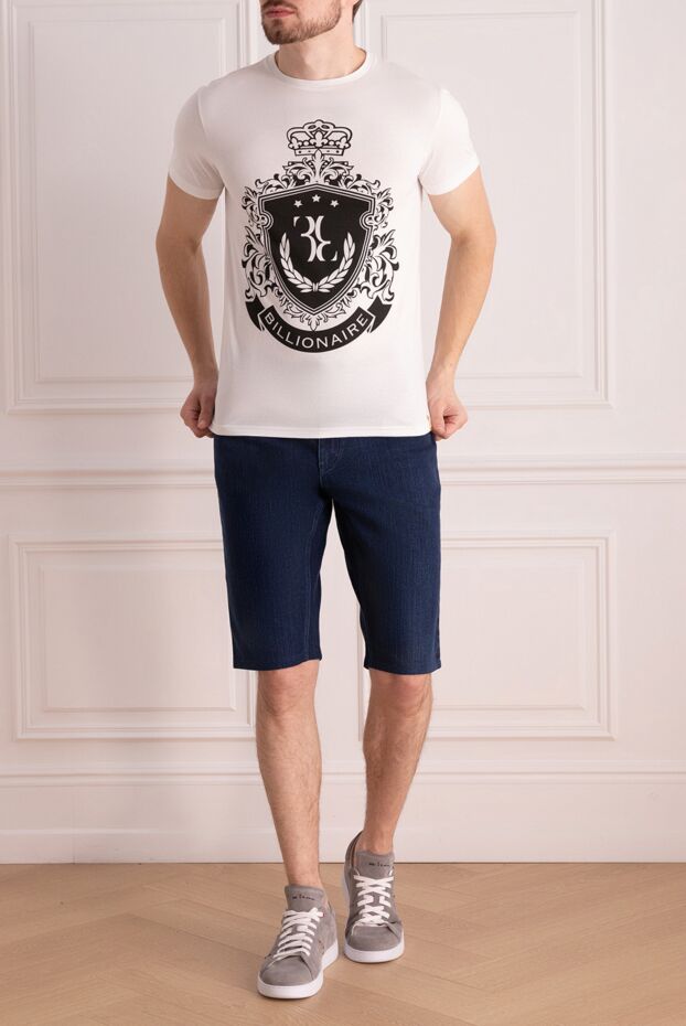 Billionaire white t-shirt with monarchical ornament and contrasting emblem

 157886 - photo 2