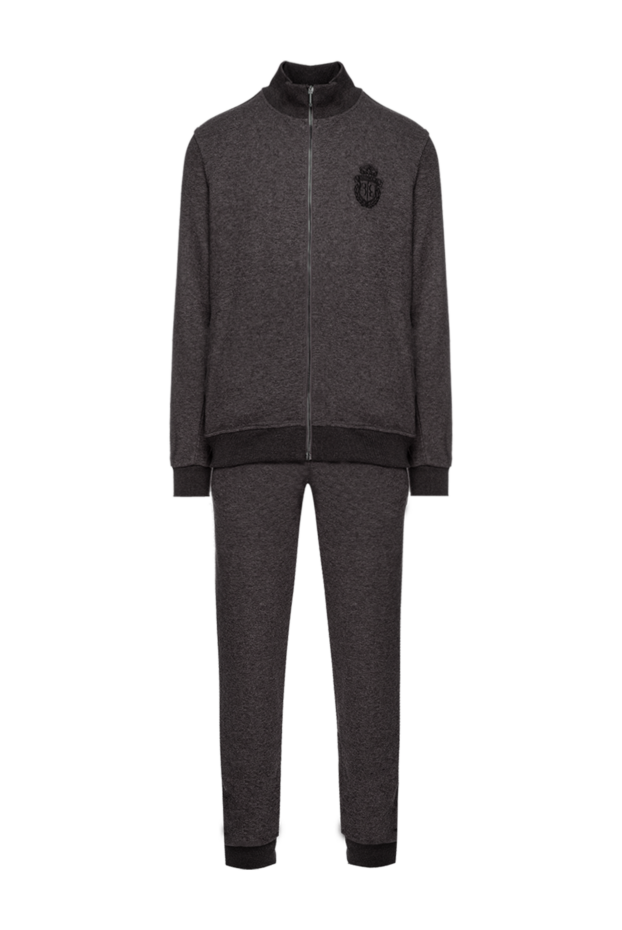 Billionaire men's sports suit made of cotton, cashmere and polyamide gray 157896 - photo 1