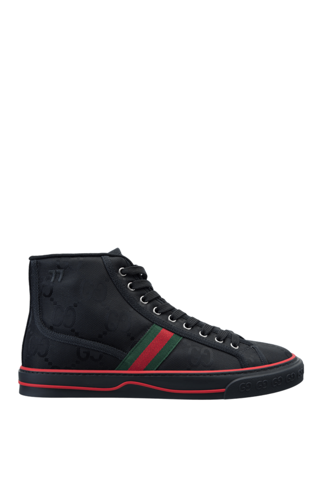 Gucci высокие текстильные кеды с монограммой и полосками web
158003 - фото 1