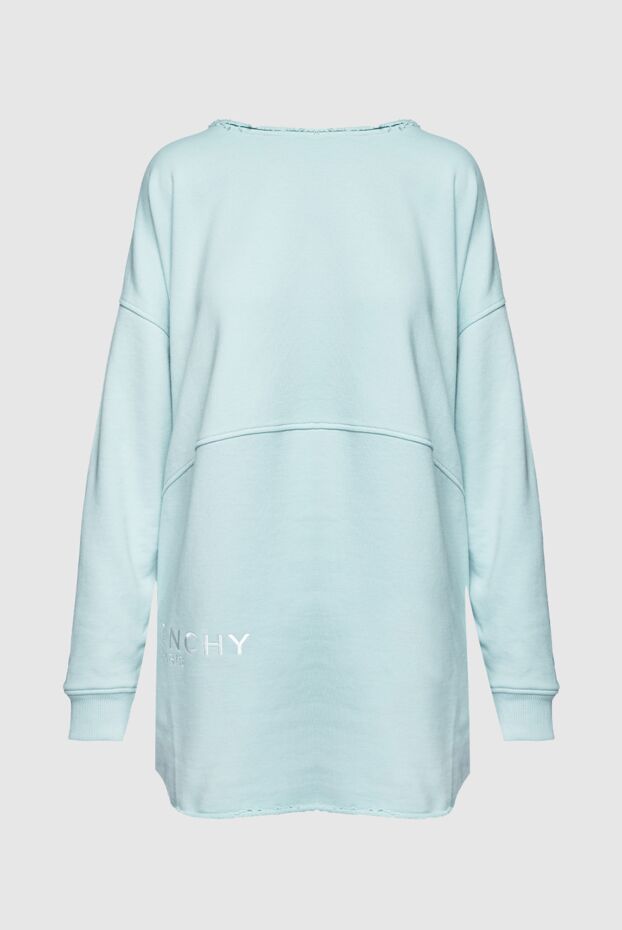 Givenchy мақта матадан тігілген және асимметриялы жаға дизайны бар көк түсті үлкен капюшон
158024 - фото 1